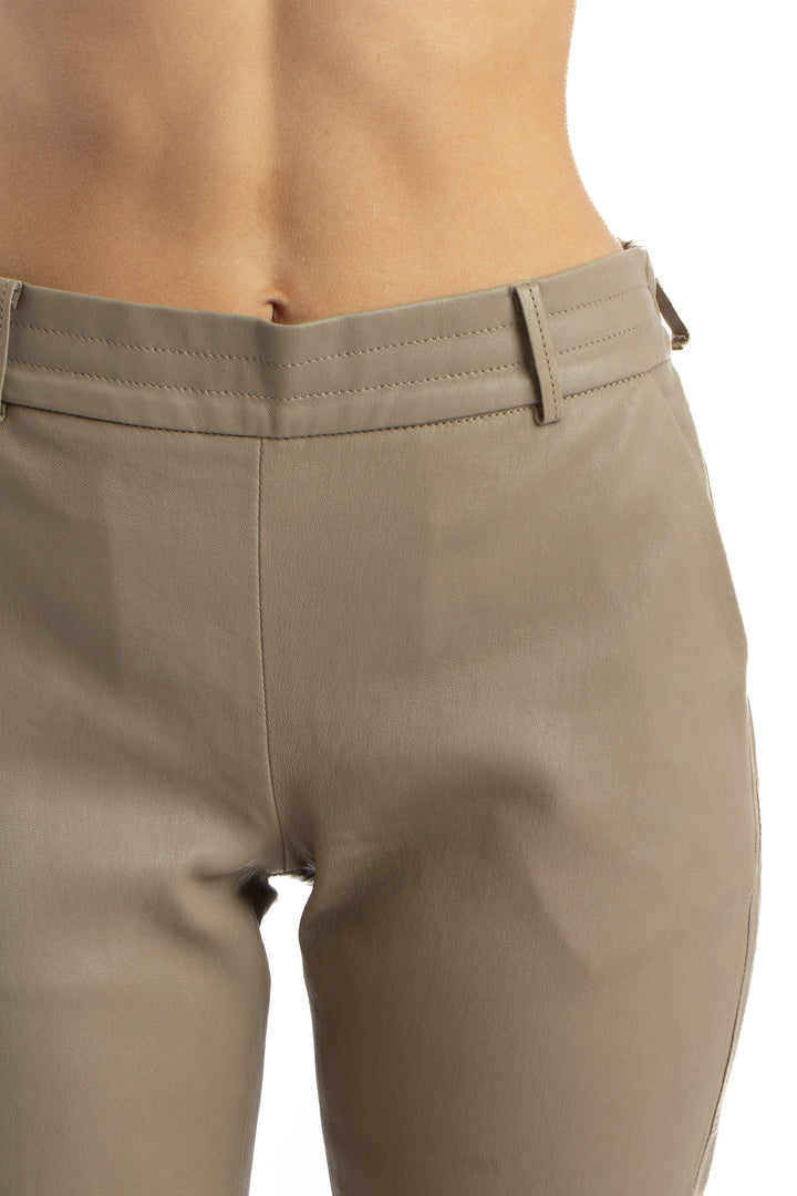 Jeans Mon & Pau beige, detalle – ClosetRehab