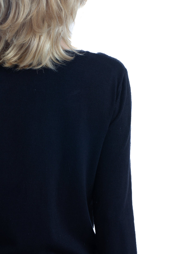 Suéter Cable & Gauge negro, detalle 6 – ClosetRehab