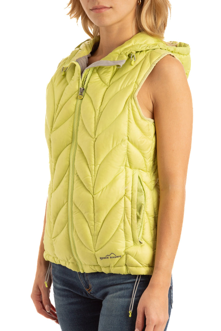 Chaleco Eddie Bauer amarillo, vista posterior – ClosetRehab