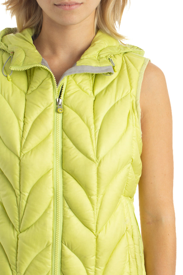 Chaleco Eddie Bauer amarillo, detalle – ClosetRehab