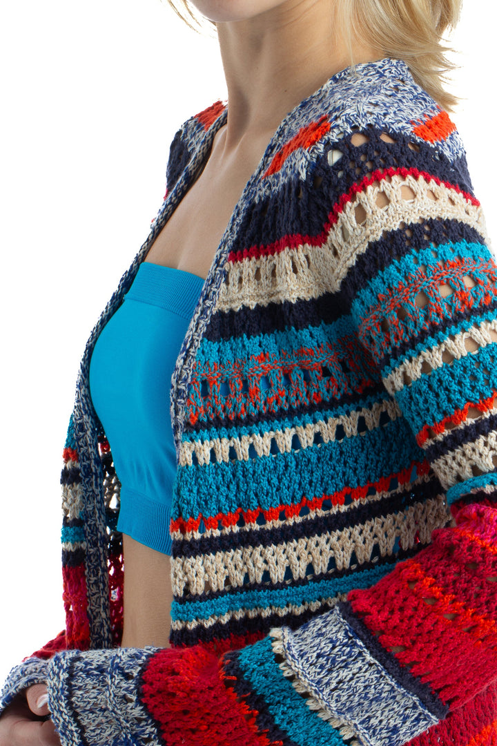 Suéter Lucky Brand azul, detalle 5 – ClosetRehab