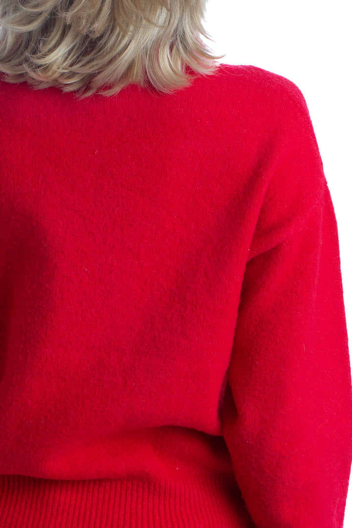 Suéter A new day rojo, detalle 6 – ClosetRehab