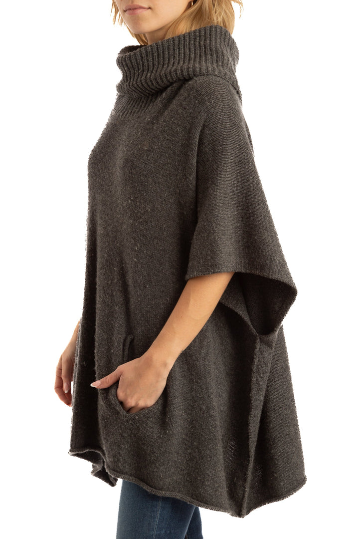 Capa Ann Taylor gris, vista posterior – ClosetRehab