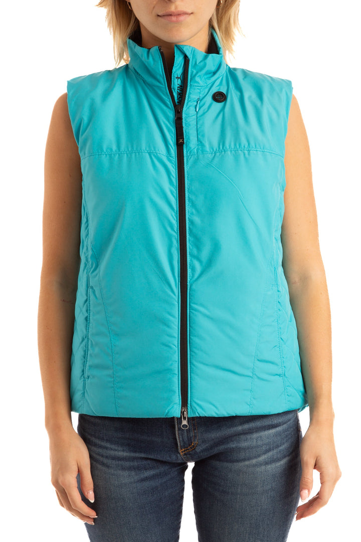 Chaleco Danskin celeste, vista frontal – ClosetRehab