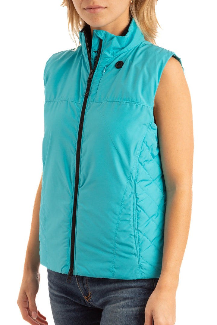 Chaleco Danskin celeste, vista posterior – ClosetRehab