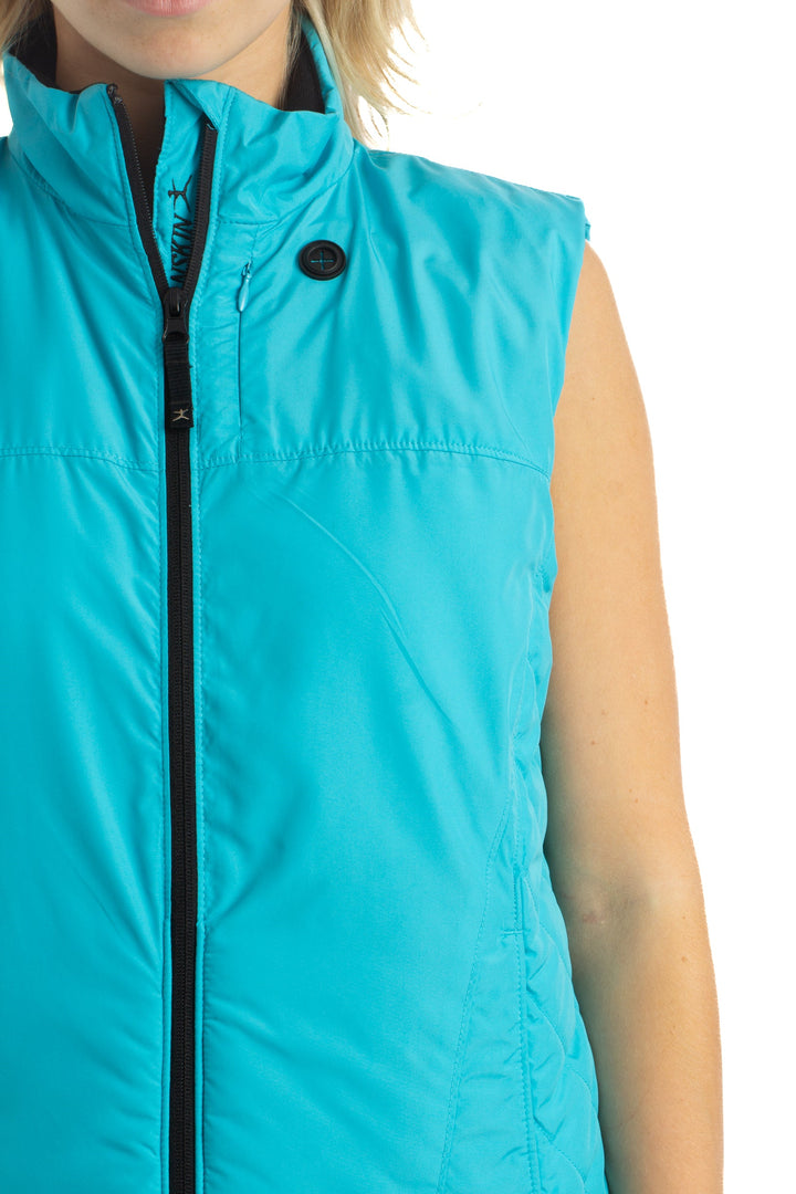 Chaleco Danskin celeste, detalle – ClosetRehab