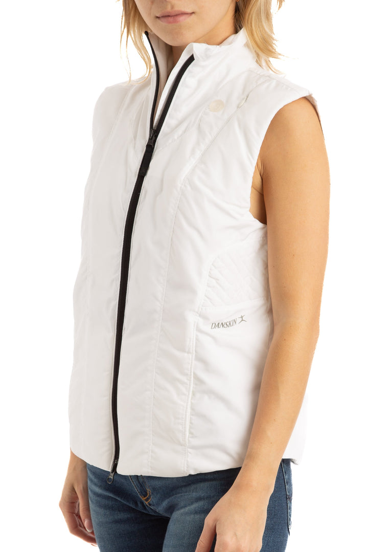 Chaleco Danskin blanco, vista posterior – ClosetRehab