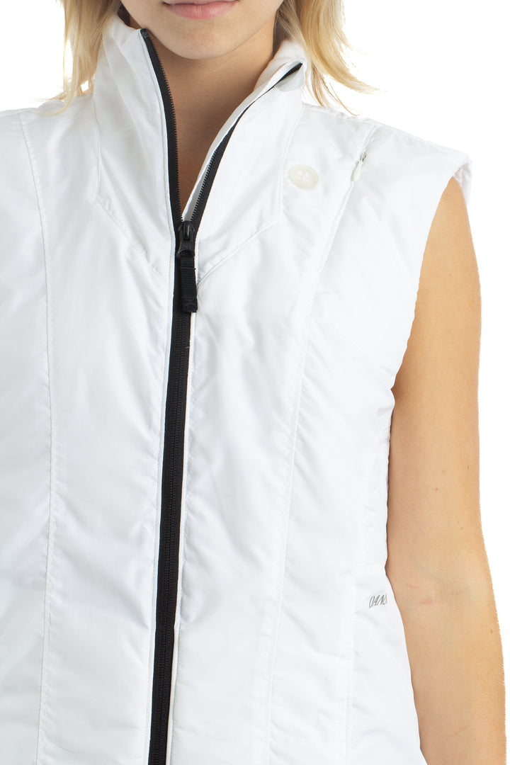 Chaleco Danskin blanco, detalle – ClosetRehab