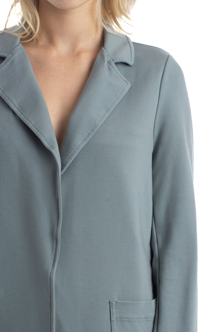 Saco Athleta gris, detalle – ClosetRehab
