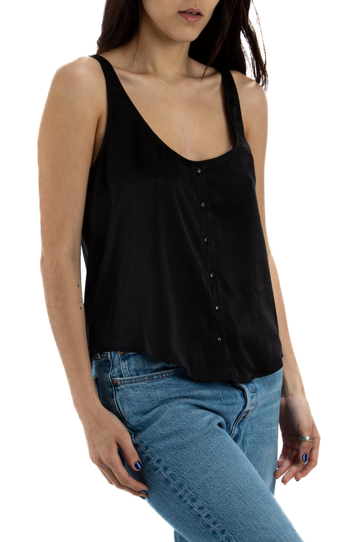 Blusa 7 for All Mankind negro, vista posterior – ClosetRehab
