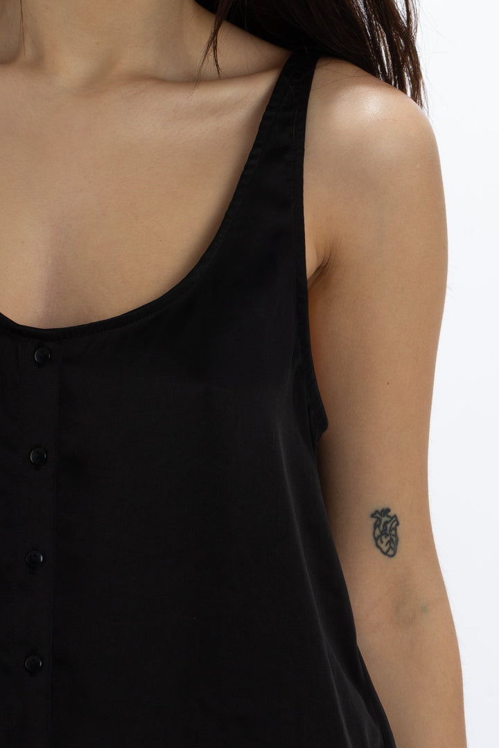 Blusa 7 for All Mankind negro, detalle – ClosetRehab