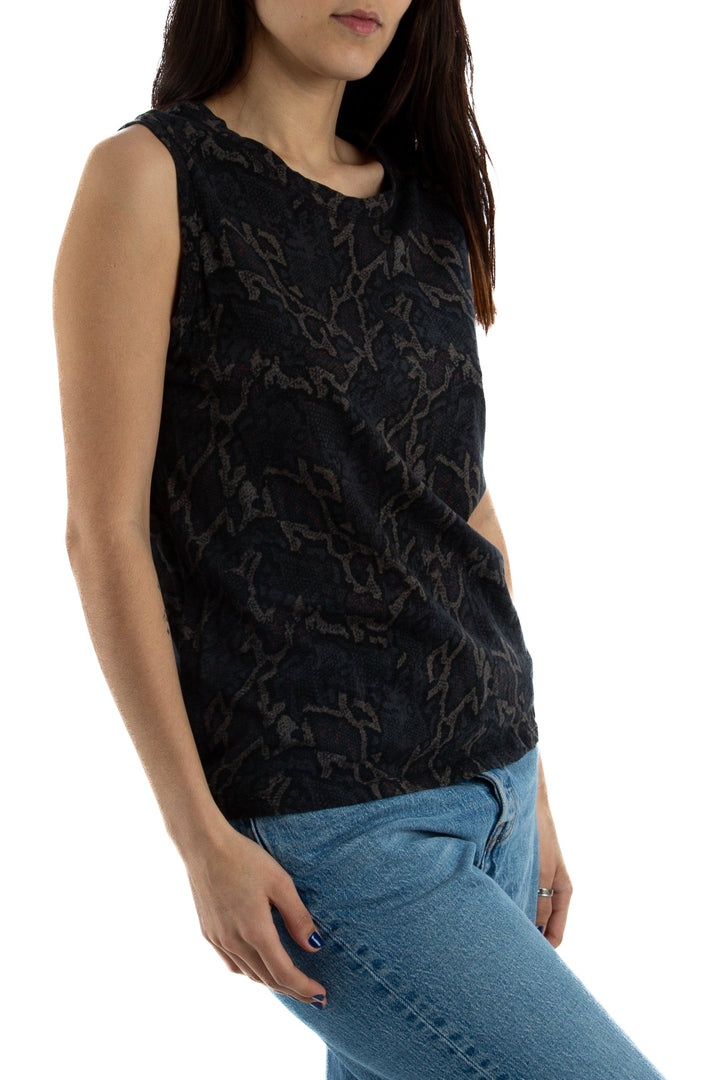 Blusa All Saints gris, vista posterior – ClosetRehab