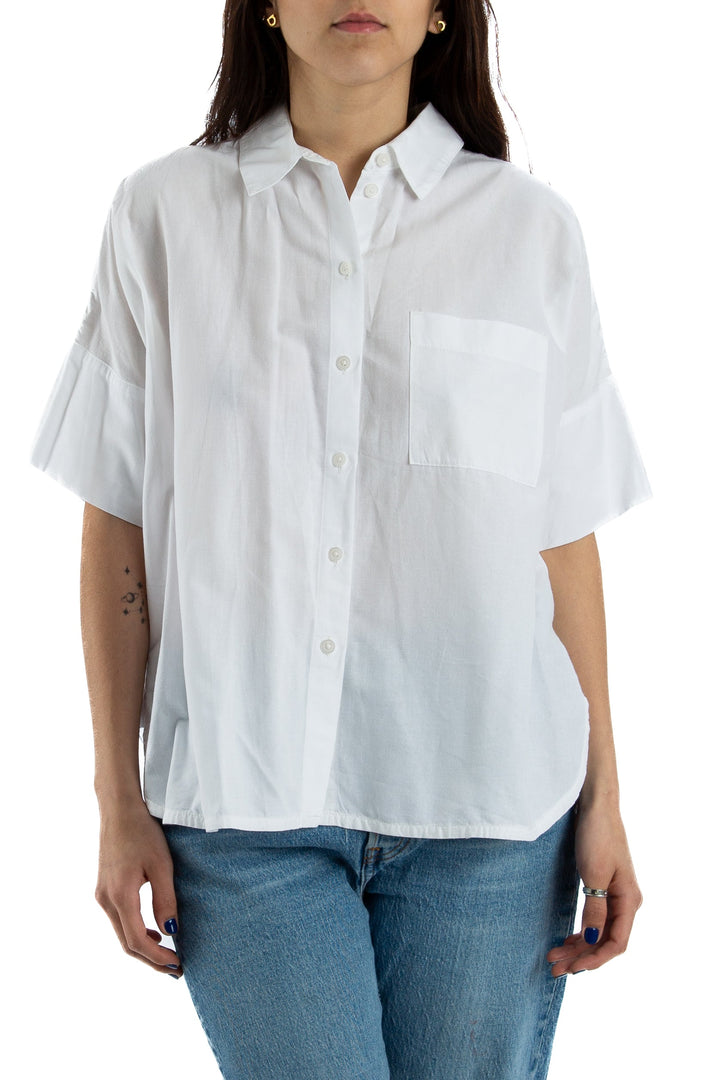 Blusa Madewell blanco, vista frontal – ClosetRehab