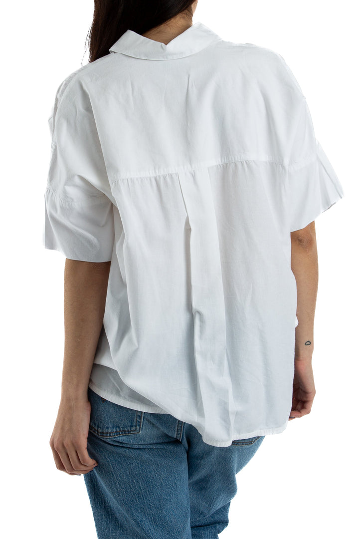 Blusa Madewell blanco, vista lateral – ClosetRehab