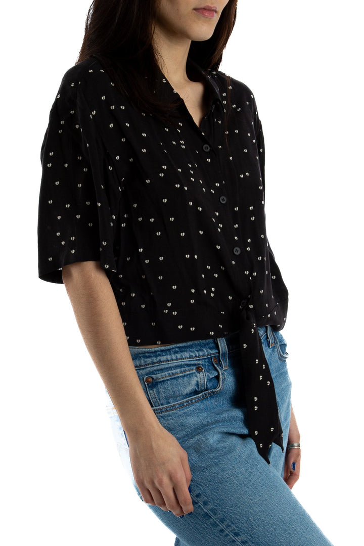 Blusa All Saints negro, vista posterior – ClosetRehab