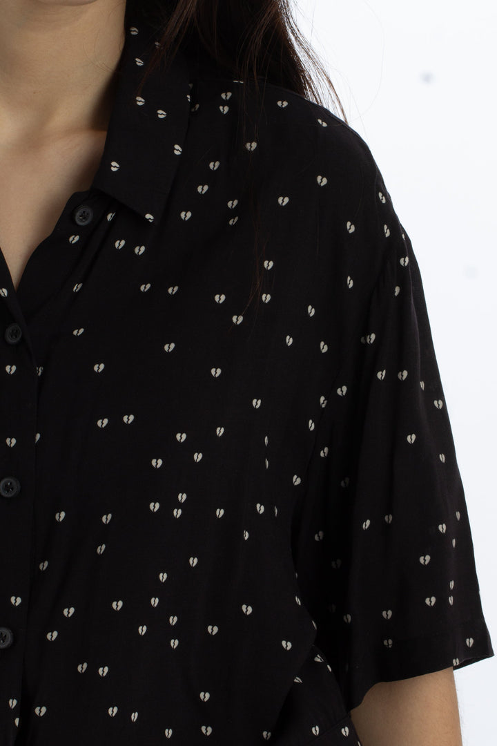 Blusa All Saints negro, detalle – ClosetRehab