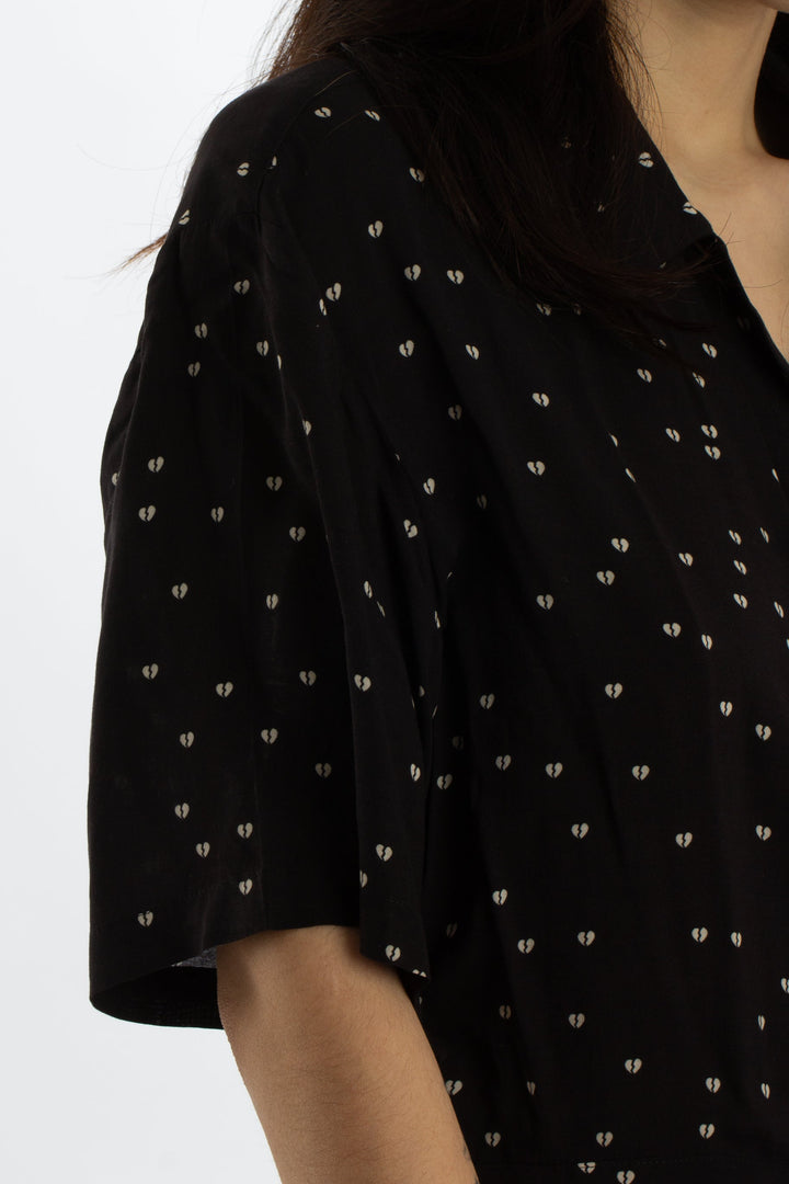 Blusa All Saints negro, detalle 5 – ClosetRehab