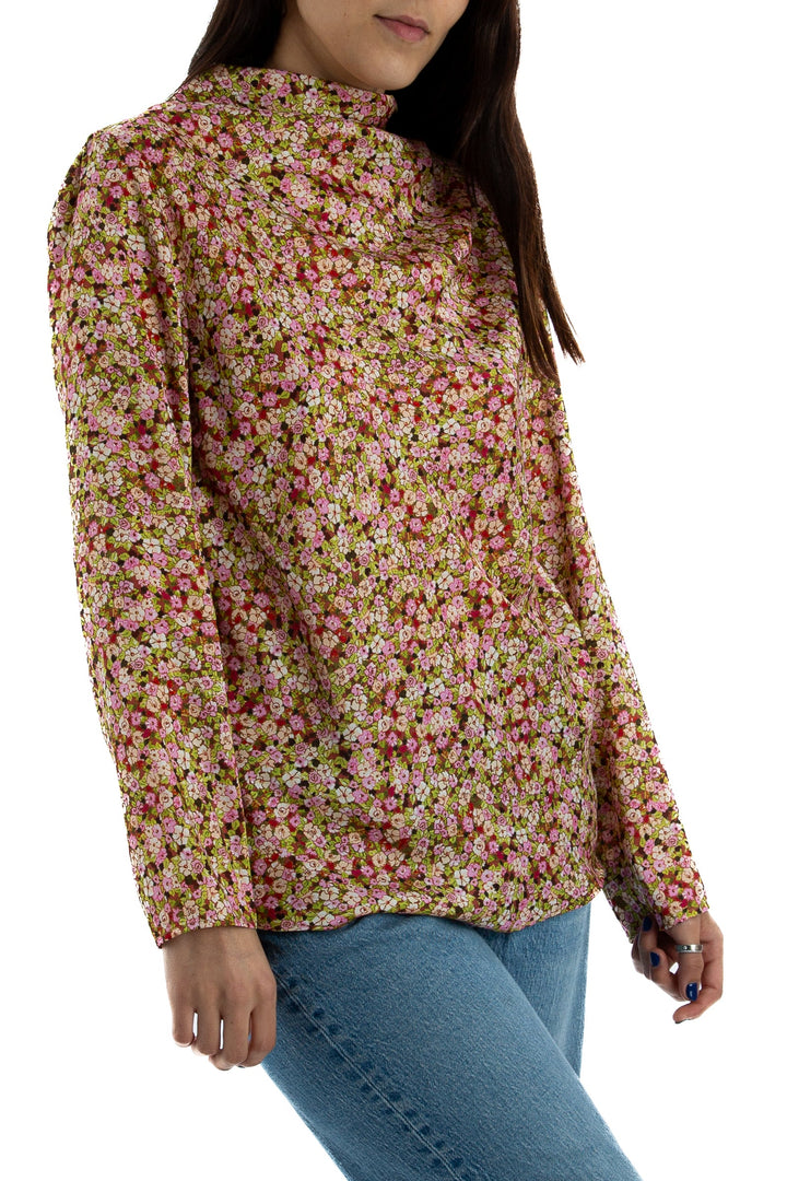 Blusa Zara rosa y verde, vista posterior – ClosetRehab