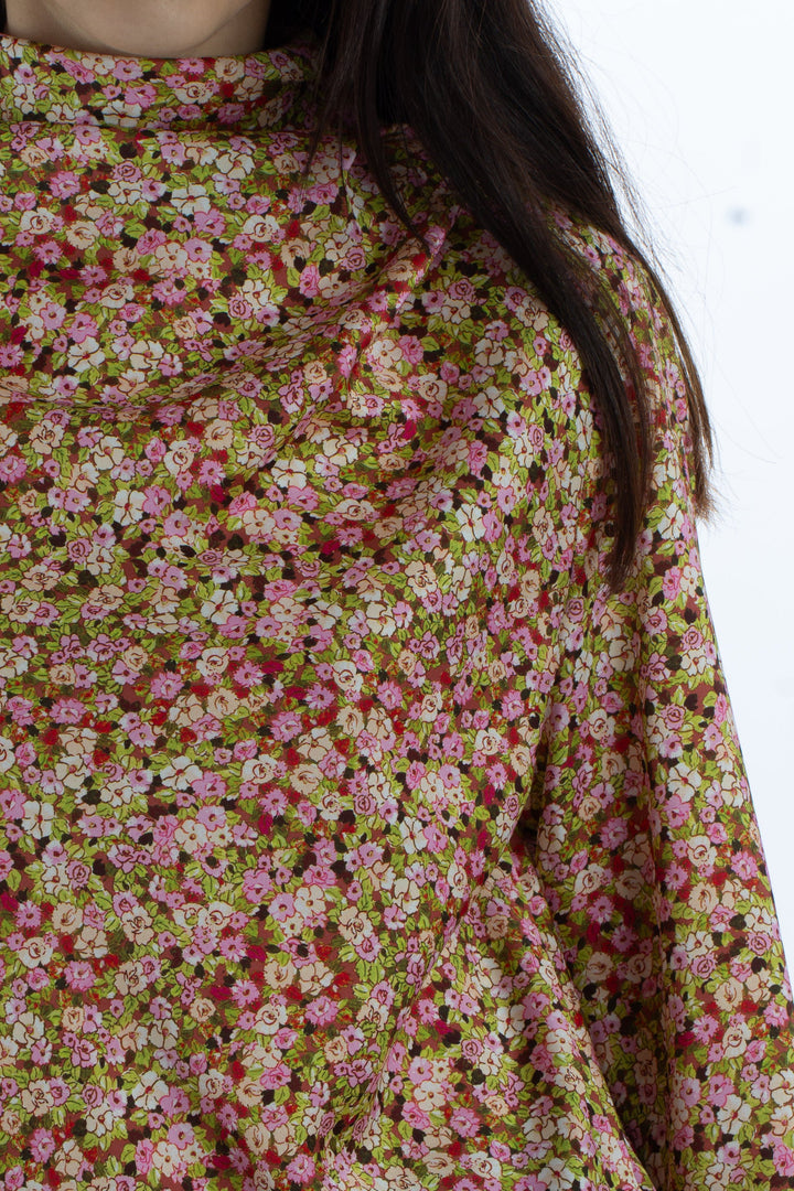 Blusa Zara rosa y verde, detalle – ClosetRehab