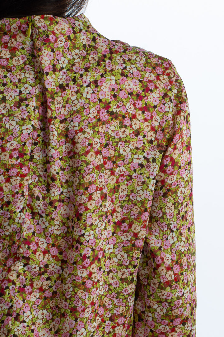Blusa Zara rosa y verde, detalle 6 – ClosetRehab
