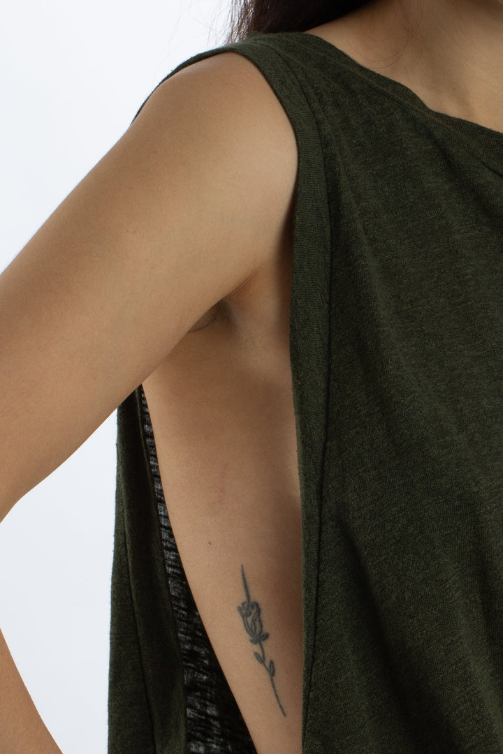 Blusa 7 for All Mankind verde, detalle 5 – ClosetRehab