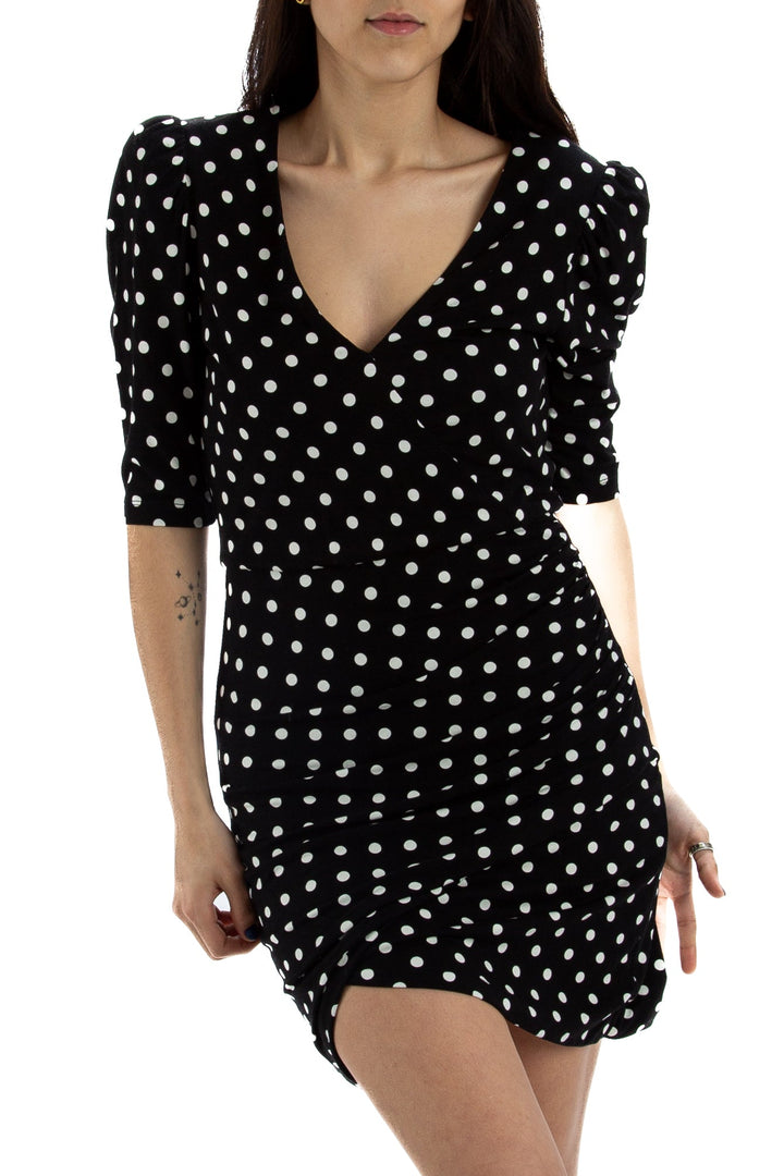 Vestido Alice + Olivia negro, vista frontal – ClosetRehab