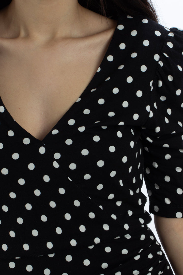 Vestido Alice + Olivia negro, detalle – ClosetRehab