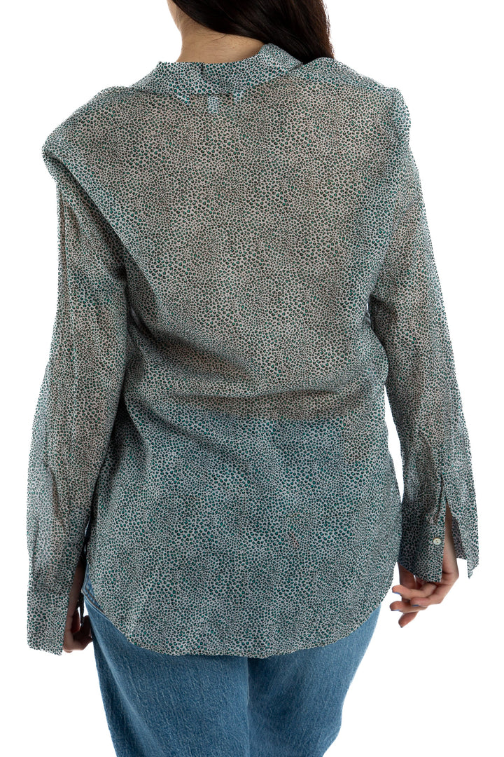 Blusa Foley's azul, vista lateral – ClosetRehab