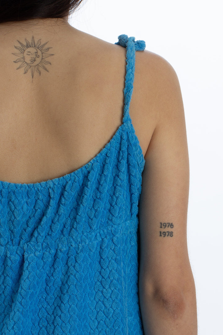 Vestido Juicy Couture azul, detalle 6 – ClosetRehab