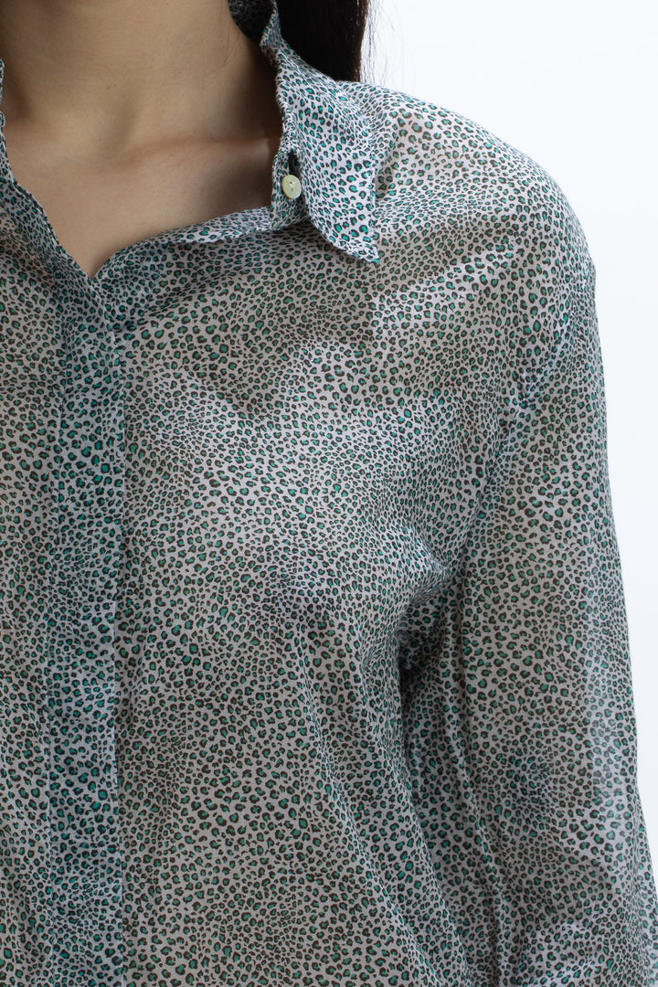 Blusa Foley's azul, detalle – ClosetRehab