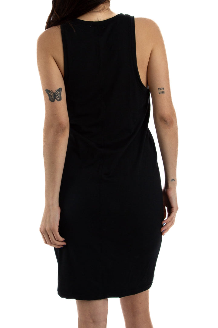 Vestido Leith negro, vista lateral – ClosetRehab