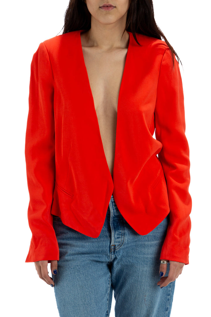 Saco Rebecca Taylor naranja, vista frontal – ClosetRehab