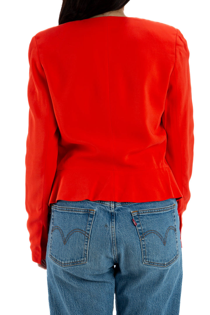 Saco Rebecca Taylor naranja, vista lateral – ClosetRehab