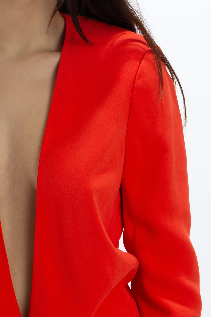 Saco Rebecca Taylor naranja, detalle – ClosetRehab