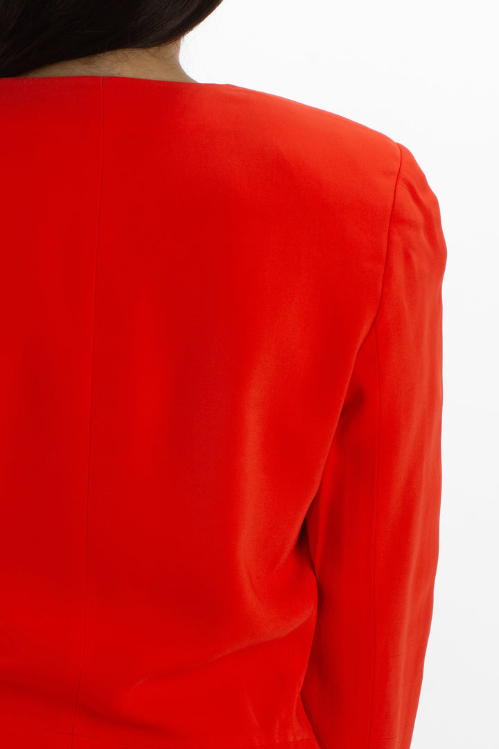 Saco Rebecca Taylor naranja, detalle 6 – ClosetRehab