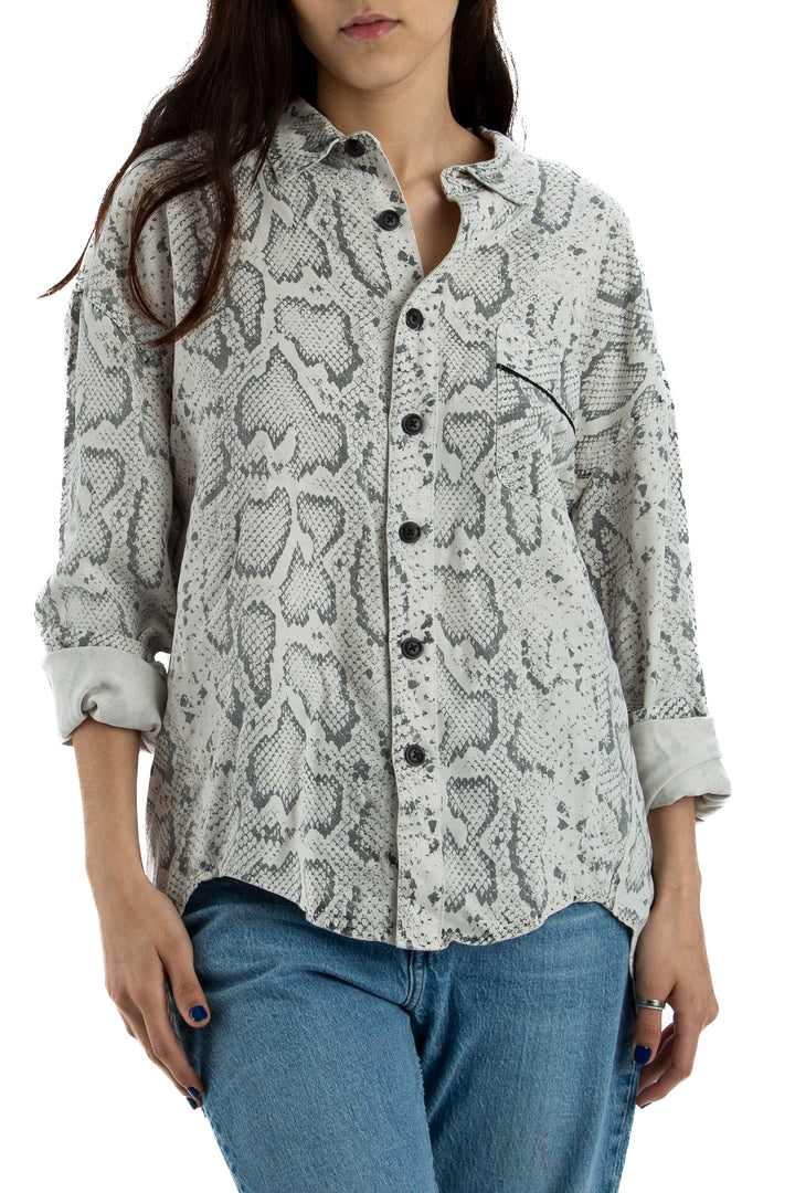 Blusa Pam & Gela gris, vista frontal – ClosetRehab