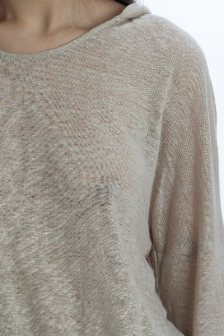 Blusa Alexis beige, detalle – ClosetRehab