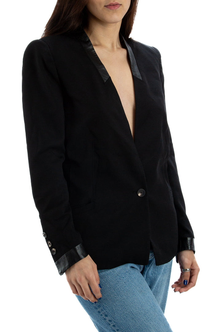 Saco Helmut Lang negro, vista posterior – ClosetRehab