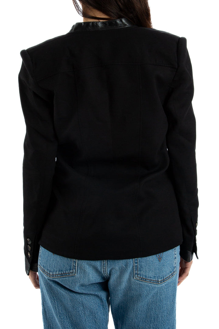 Saco Helmut Lang negro, vista lateral – ClosetRehab