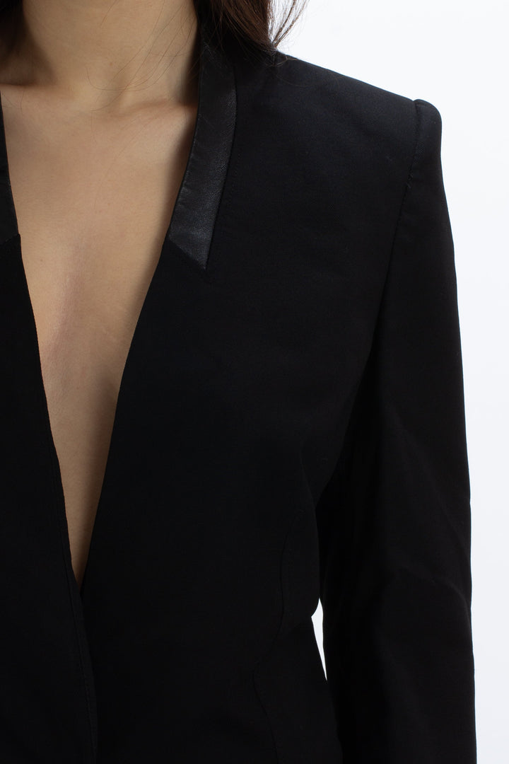 Saco Helmut Lang negro, detalle – ClosetRehab