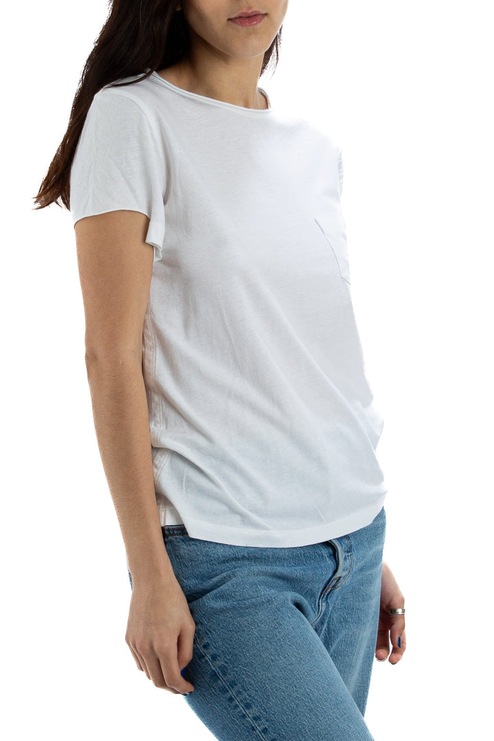 Blusa Helmut Lang blanco, vista posterior – ClosetRehab