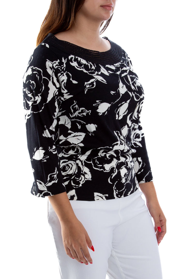 Blusa Lauren Ralph Lauren negro, vista posterior – ClosetRehab