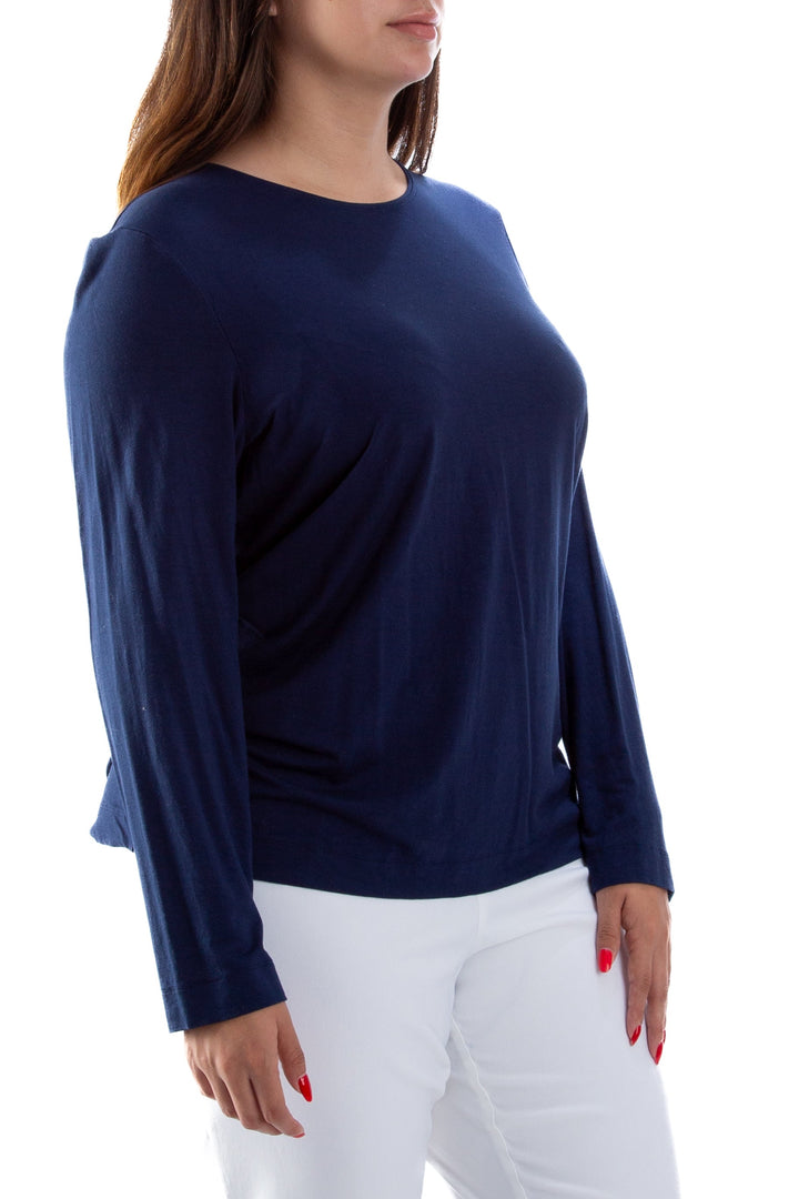 Blusa Chico's azul, vista posterior – ClosetRehab
