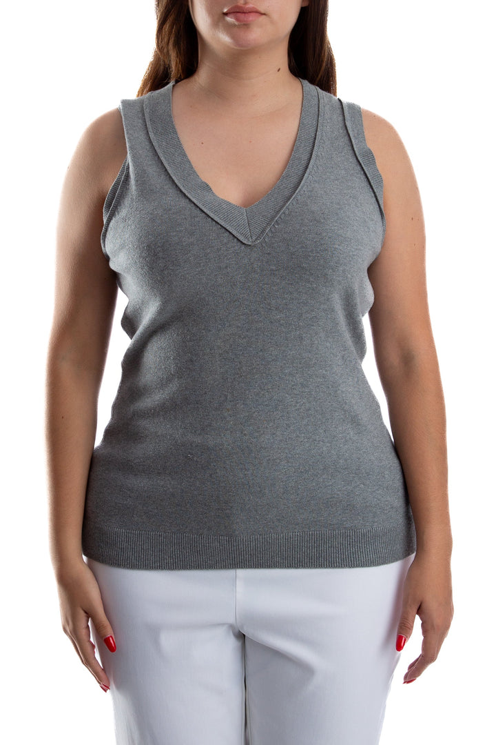 Abrigo Hilton Hollis NWT gris, vista frontal – ClosetRehab