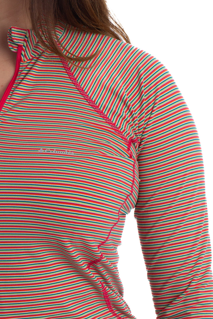 Suéter Columbia rosa, detalle – ClosetRehab