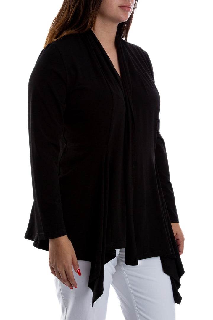 Abrigo Clara Sun Woo negro, vista posterior – ClosetRehab