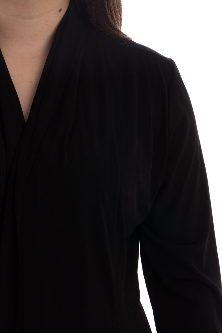 Abrigo Clara Sun Woo negro, detalle – ClosetRehab