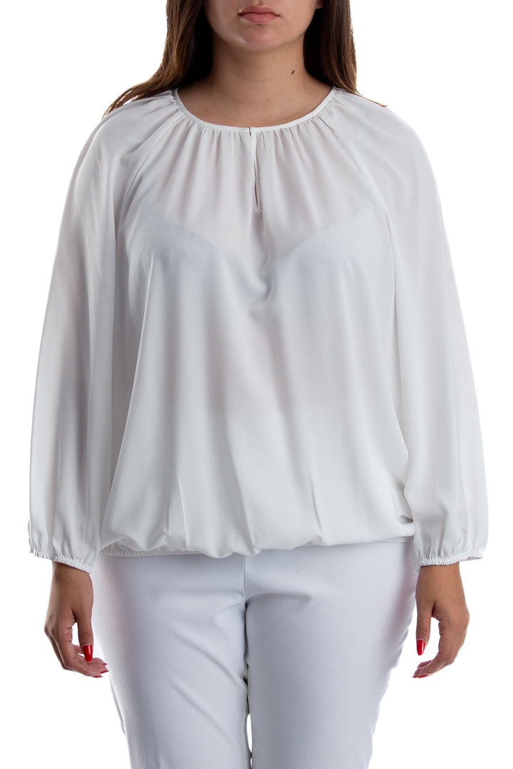 Blusa Chico's blanco, vista frontal – ClosetRehab