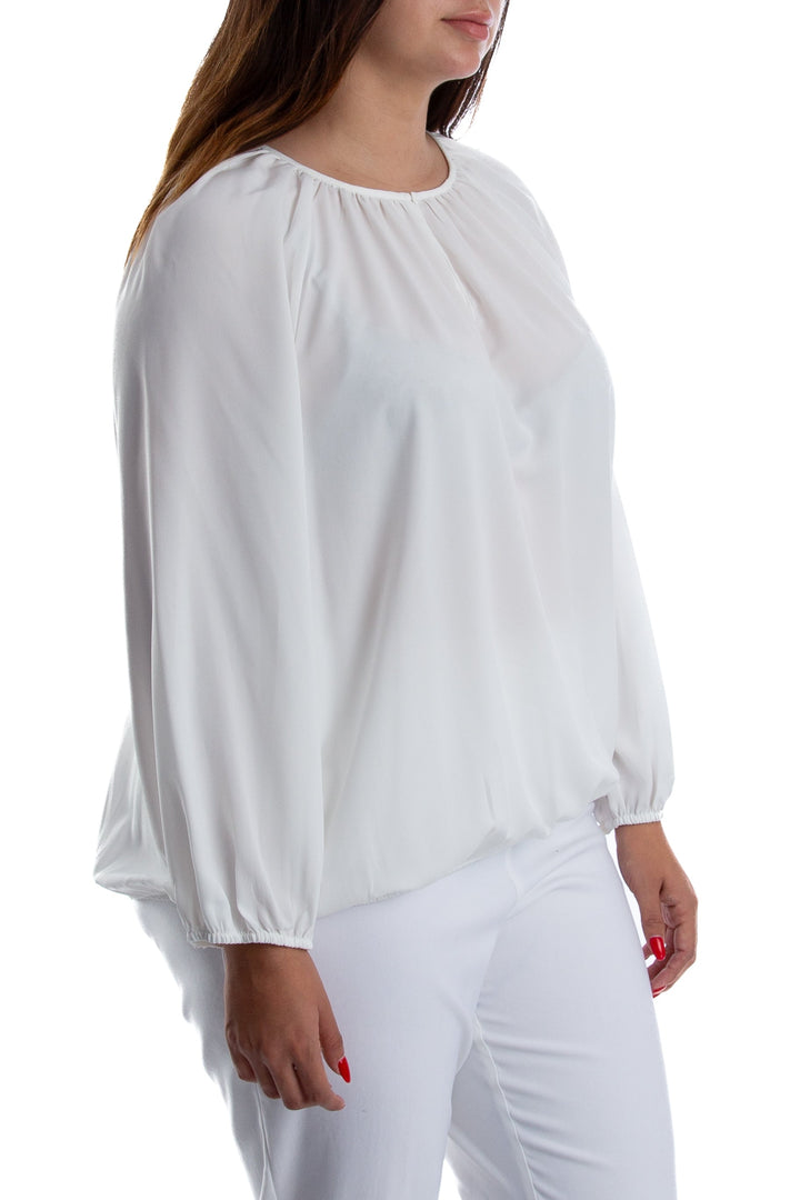 Blusa Chico's blanco, vista posterior – ClosetRehab
