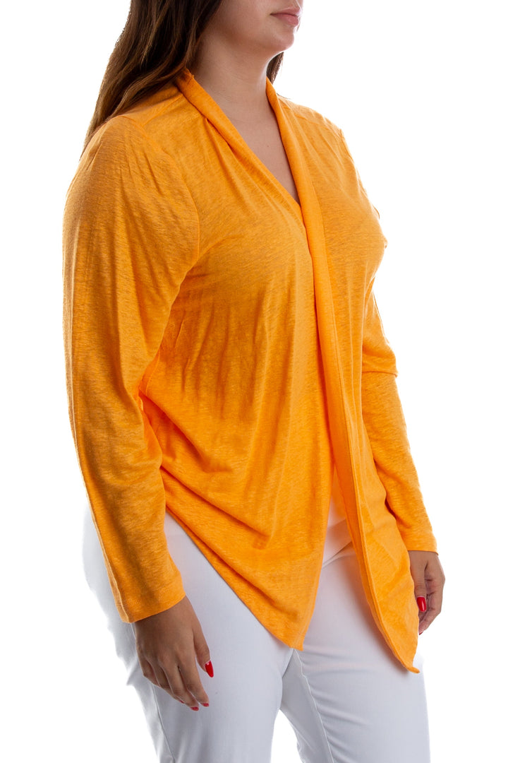 Abrigo Chico's naranja, vista posterior – ClosetRehab